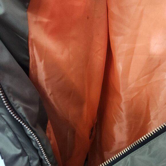 Ci Sono Olive Green Faux Shearling Hooded Oversized Puffy Parka Puffer Coat M - Picture 15 of 16